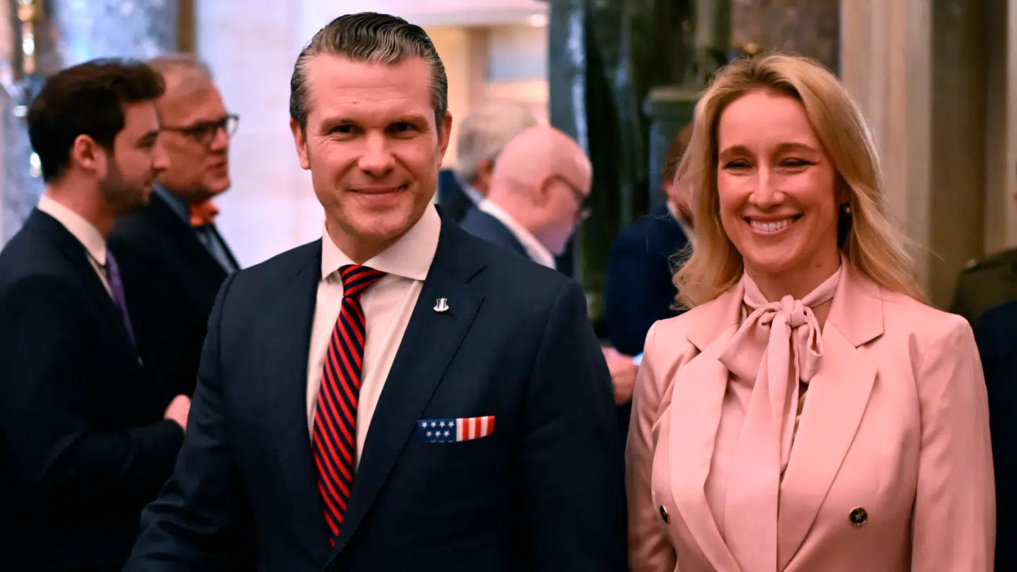 Pete og Jennifer Hegseth.