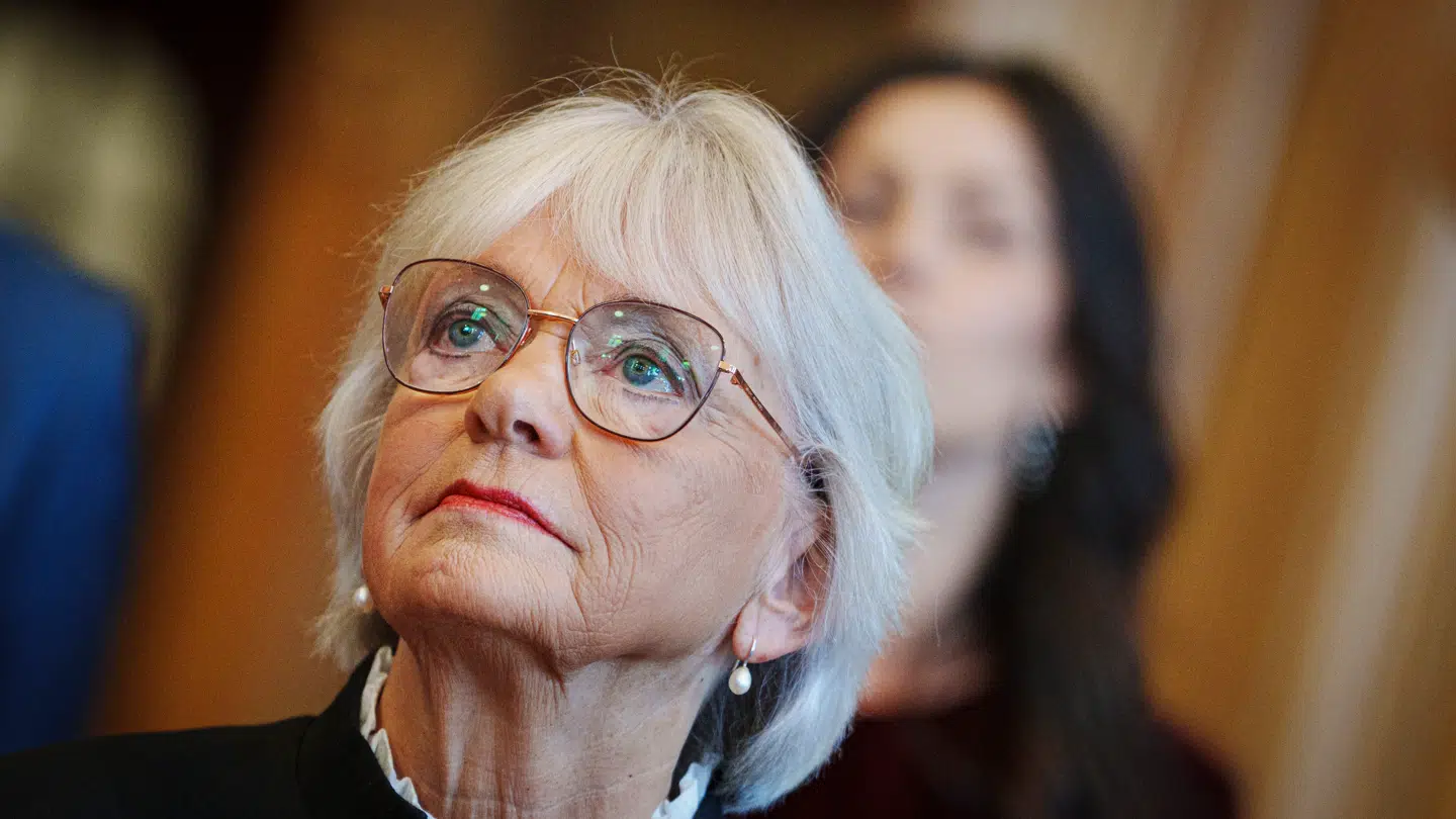 Pia Kjærsgaard fra Dansk Folkeparti mindes tidligere partifælle Christian Langballe.