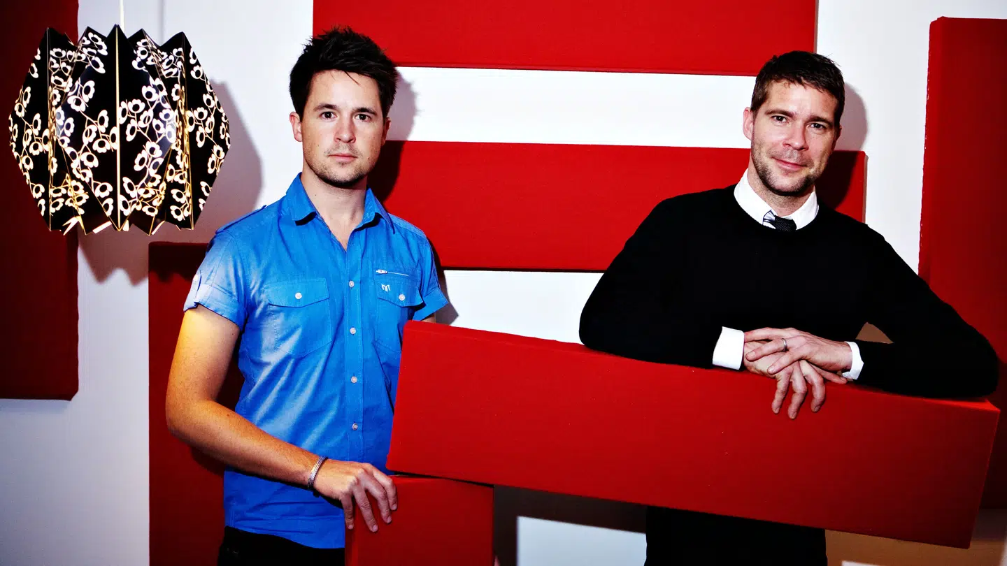 Hej Matematik som de så ud i 2015. Nicolaj (tv.) og Søren Rasted.