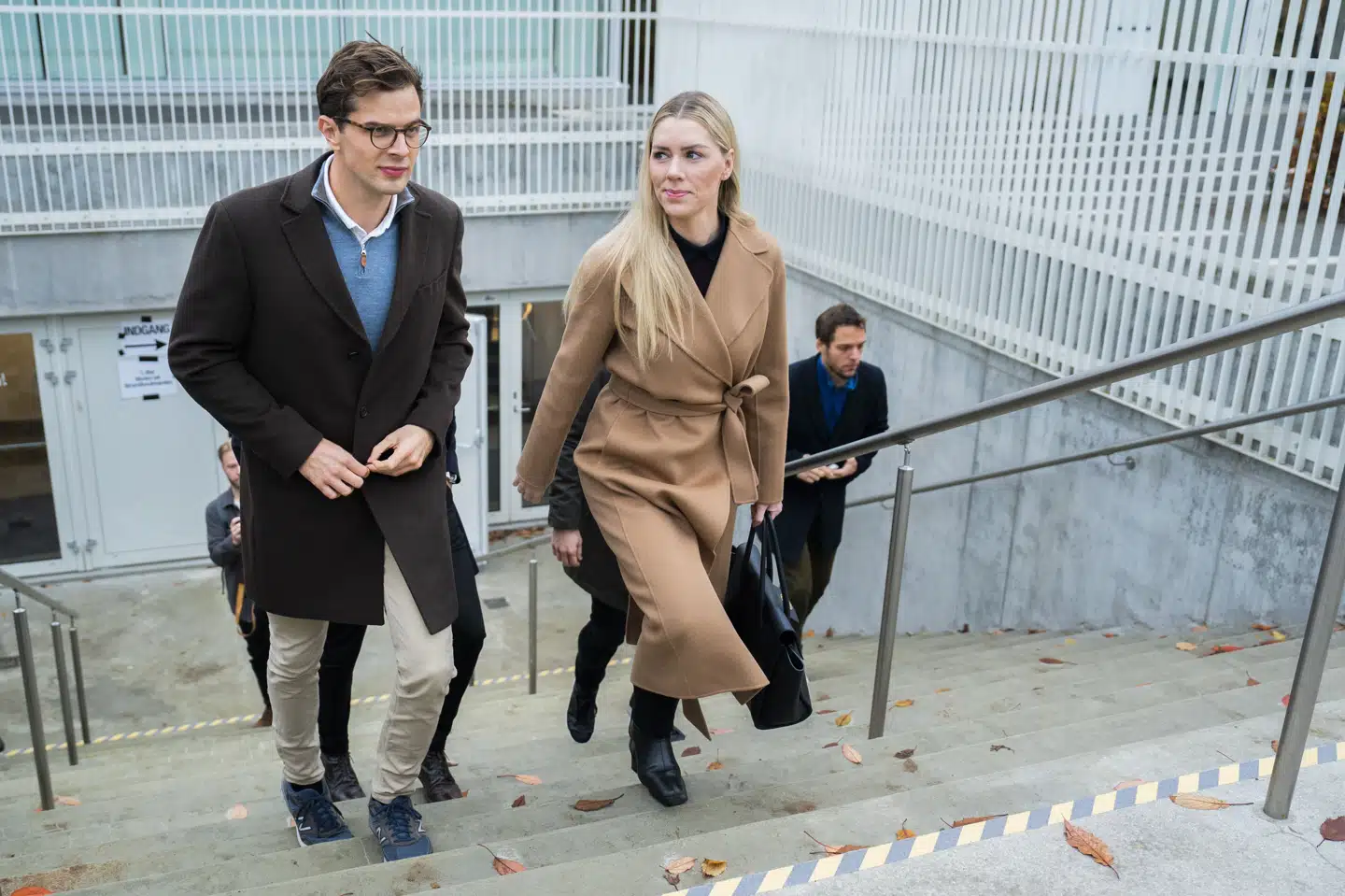 Alex Vanopslagh ses her med sin kæreste, Nana, i forbindelse med folketingsvalget i 2022. (Arkivfoto).