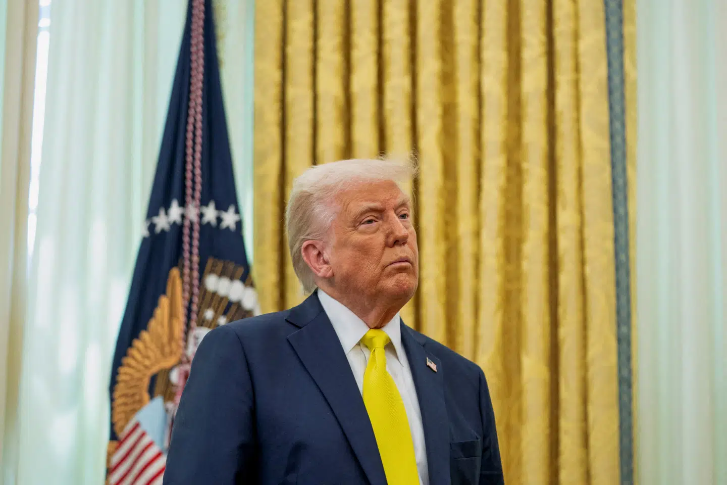 USAs præsident, Donald Trump, modtog i marts et portrætmaleri af sig selv i gave af Ruslands præsident, Vladimir Putin.