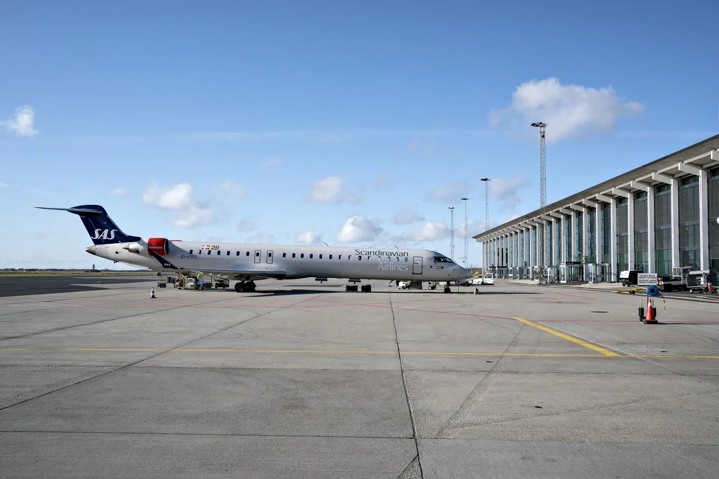 Luftrummet over Aalborg Lufthavn var lukket i et lille kvarter onsdag eftermiddag. (Arkivfoto).