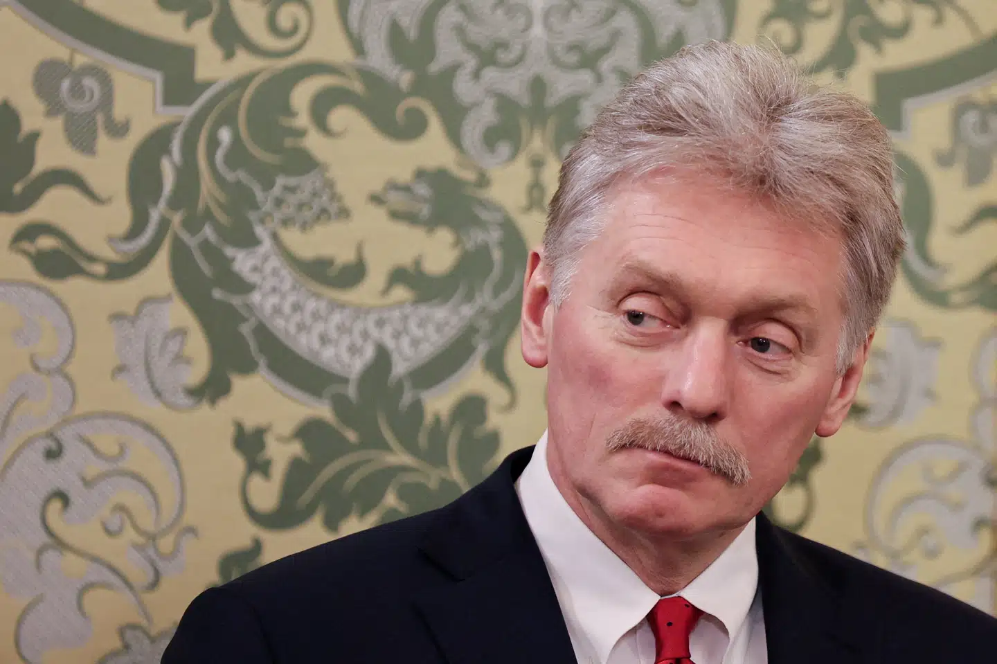 Vladimir Peskov, som er præsident Vladimir Putins talsmand, gentog onsdag Ruslands krav til en fredsaftale. (Arkivfoto).