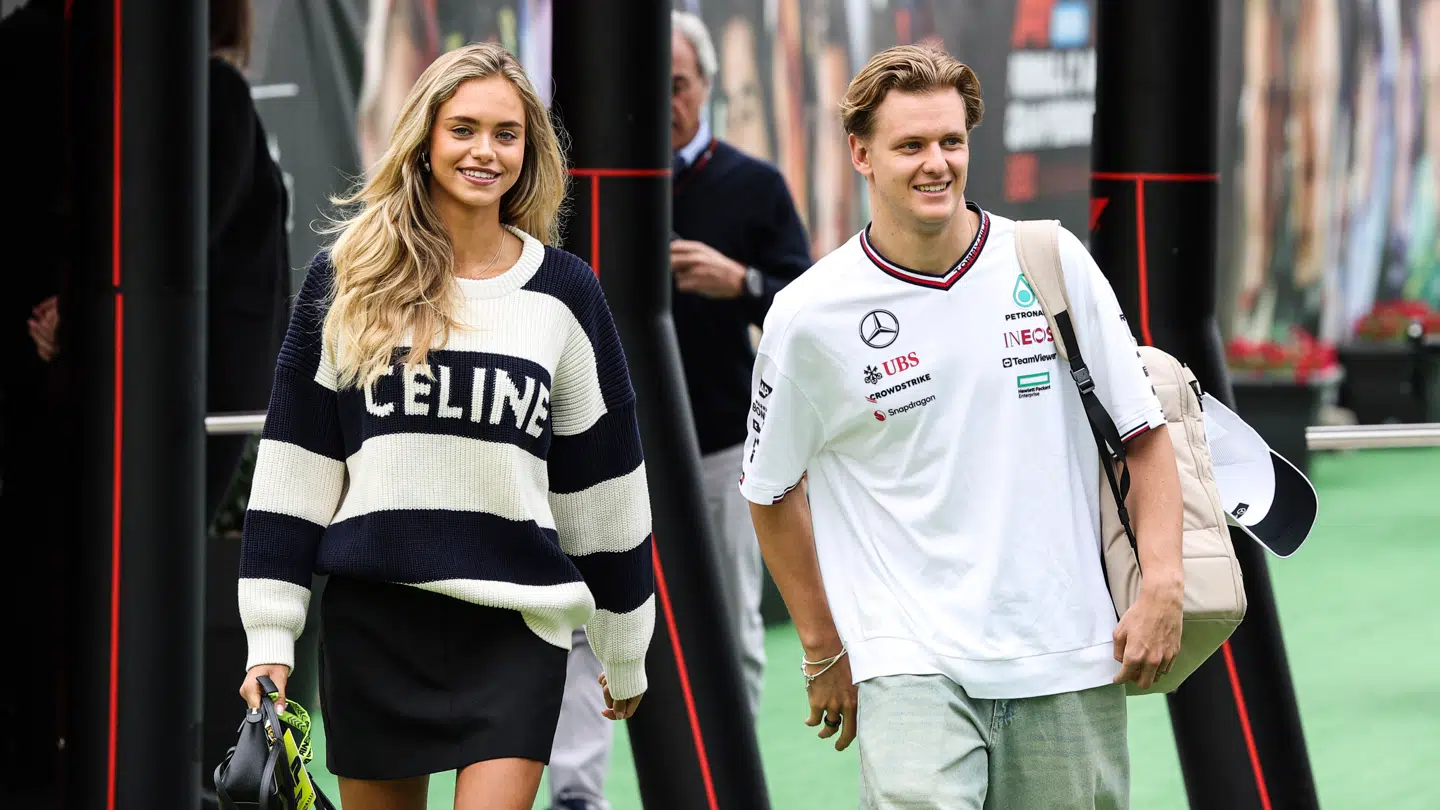 Parret sammen sidste år under Spaniens grandprix.