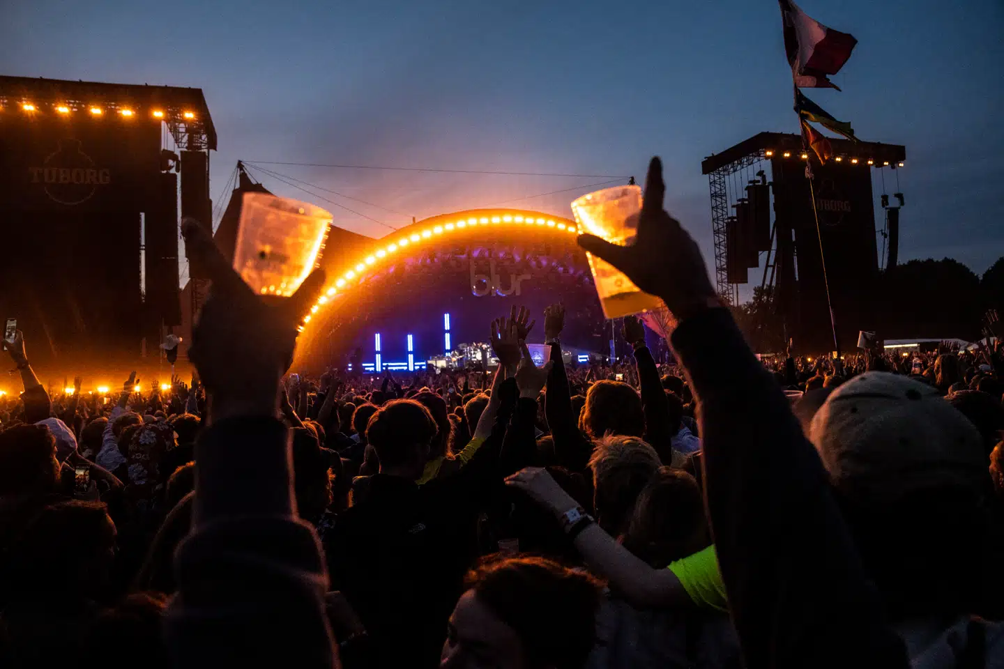 Der er en grund til, at det kan være instent at ende lidt for tæt på festivalens brummende højtalere. Det er nemlig ikke kun ørere, men derimod alle kroppens celler, der lytter med. Arkivfoto: Ida Marie Odgaard/Ritzau Scanpix