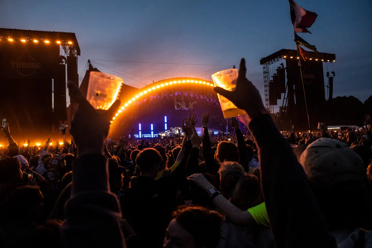 Der er en grund til, at det kan være instent at ende lidt for tæt på festivalens brummende højtalere. Det er nemlig ikke kun ørere, men derimod alle kroppens celler, der lytter med. Arkivfoto: Ida Marie Odgaard/Ritzau Scanpix