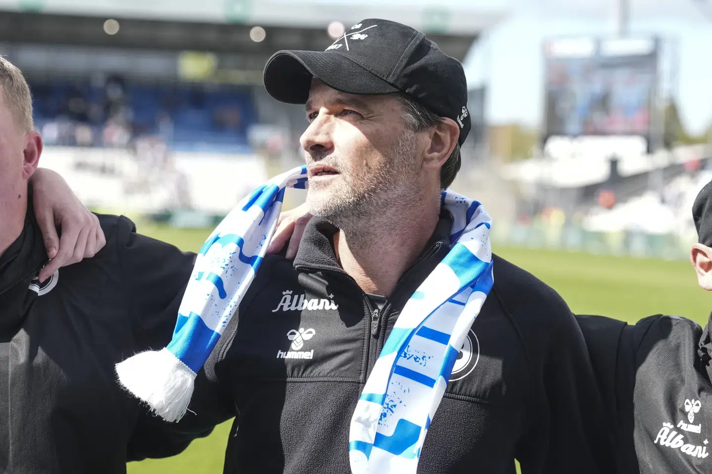 Cheftræner Søren Krogh kunne lørdag fejre oprykning med OB.