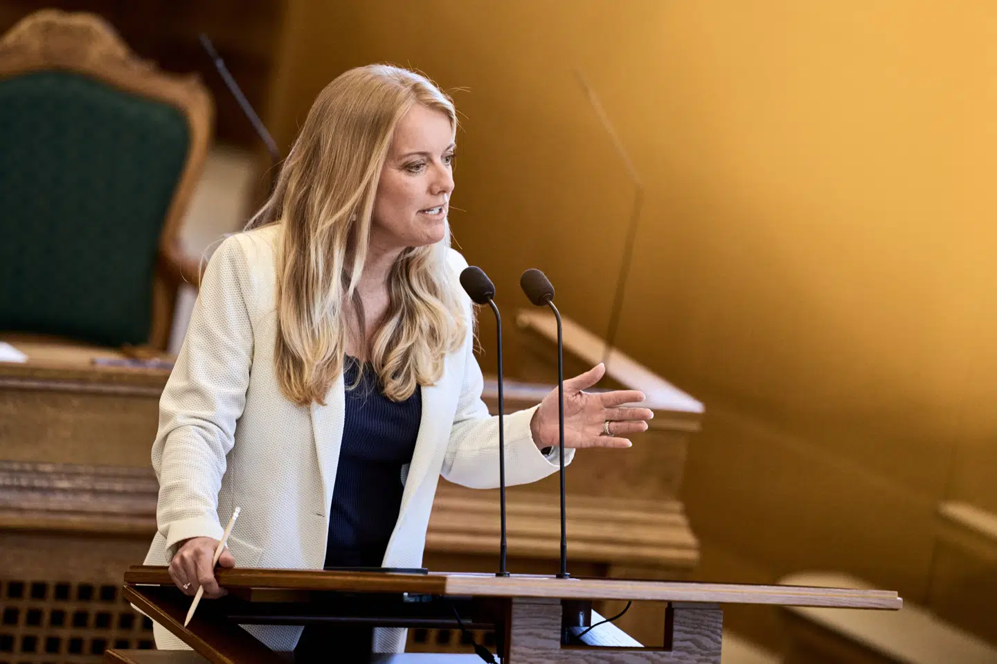 Nye Borgerlige er nu oppe på at have haft fire ledere siden folketingsvalget i 2022, efter at partiet søndag valgte Susanne Borggaard til posten. Partistifter Pernille Vermund, der sidste år skiftede til Liberal Alliance, nåede at være formand i to omgange i denne valgperiode. (Arkivfoto).