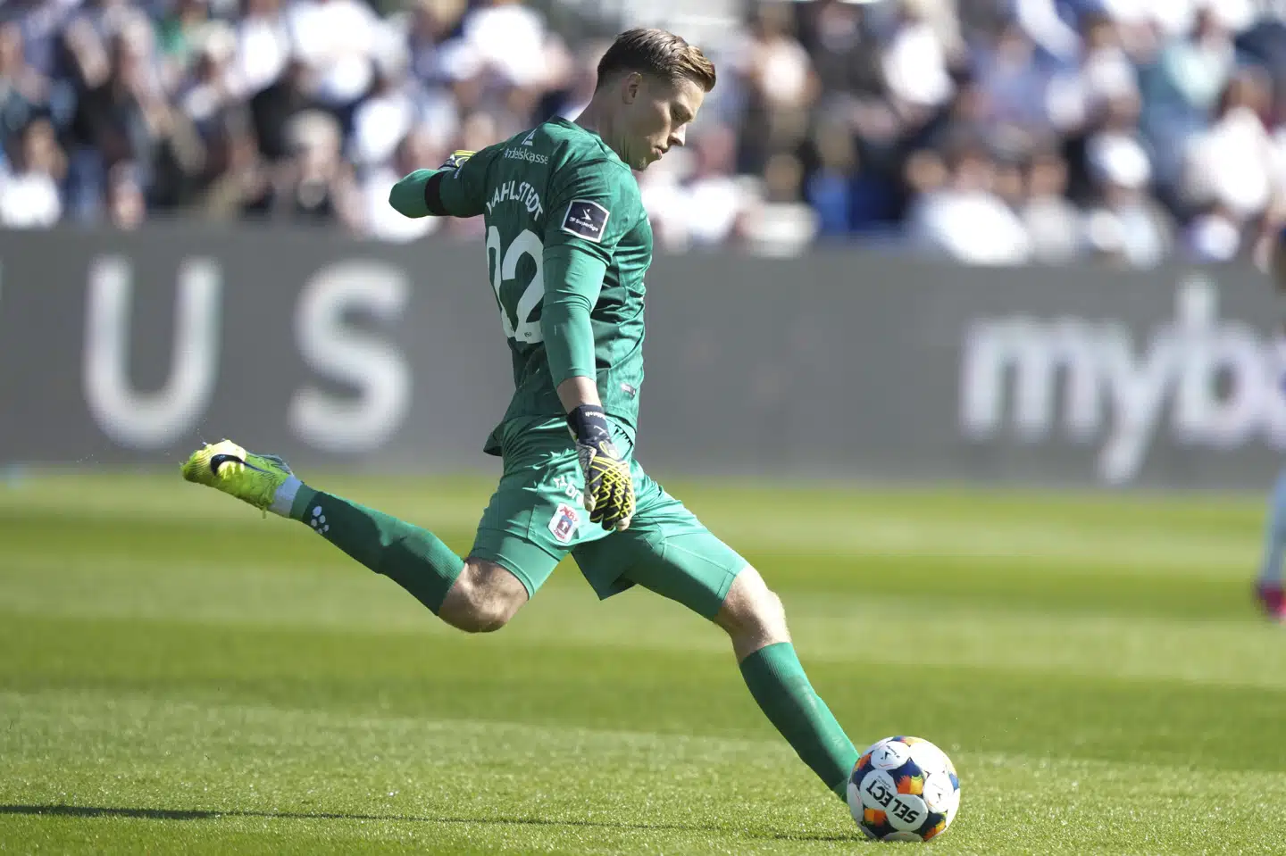 Leopold Wahlstedt kom til AGF fra Blackburn sidste sommer. Søndag fik han superligadebut for den aarhusianske klub.