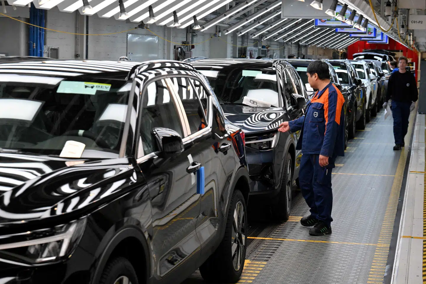 Volvo har fabrikker flere steder i verden. Billedet her stammer fra fabrikken i belgiske Gent. (Arkivfoto).