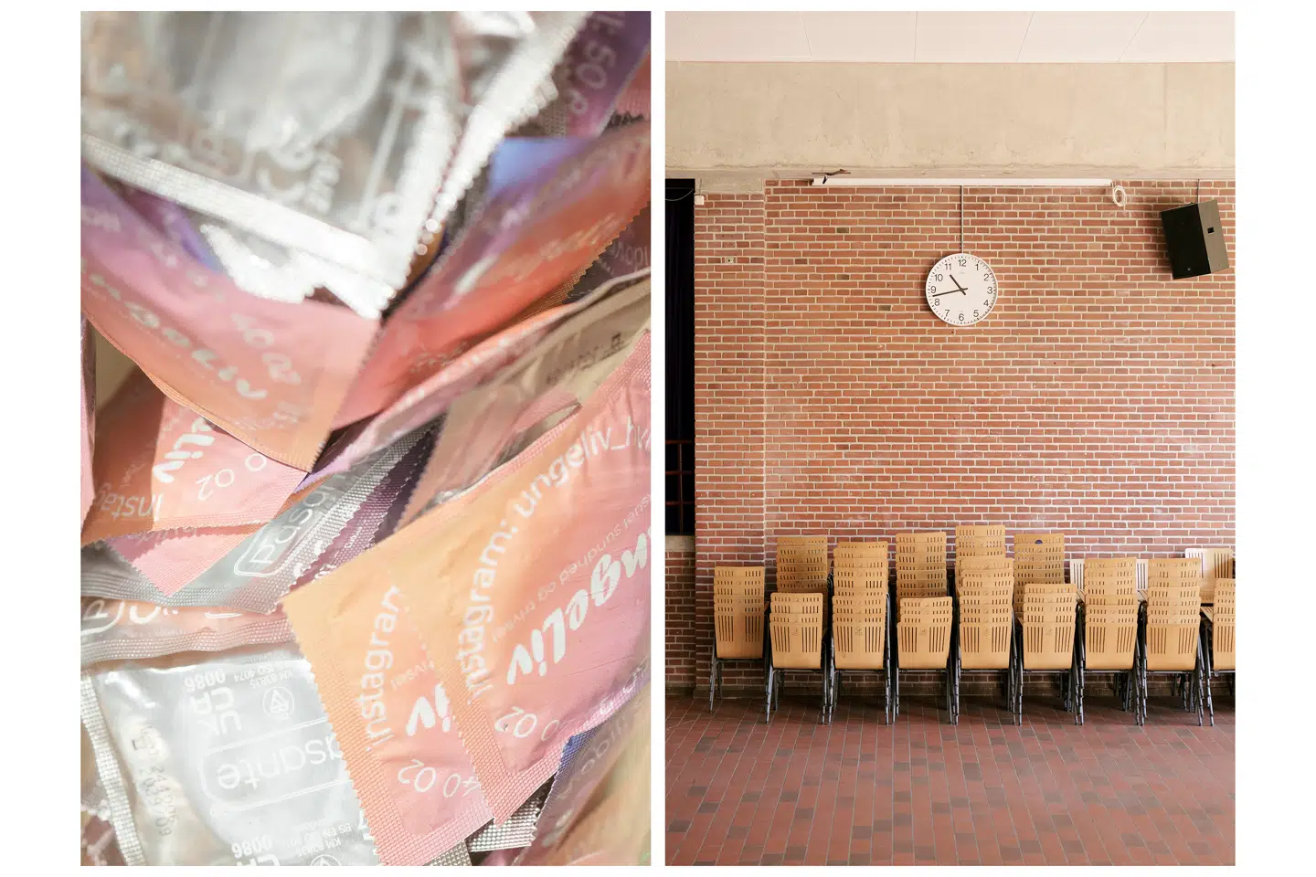 Både minister og politiker er positiv over for ungdomsklinikkerne. Her er der kondomer fra Ungeliv Hvidovre, der ligger ved siden af Enghøj Gymnasium.