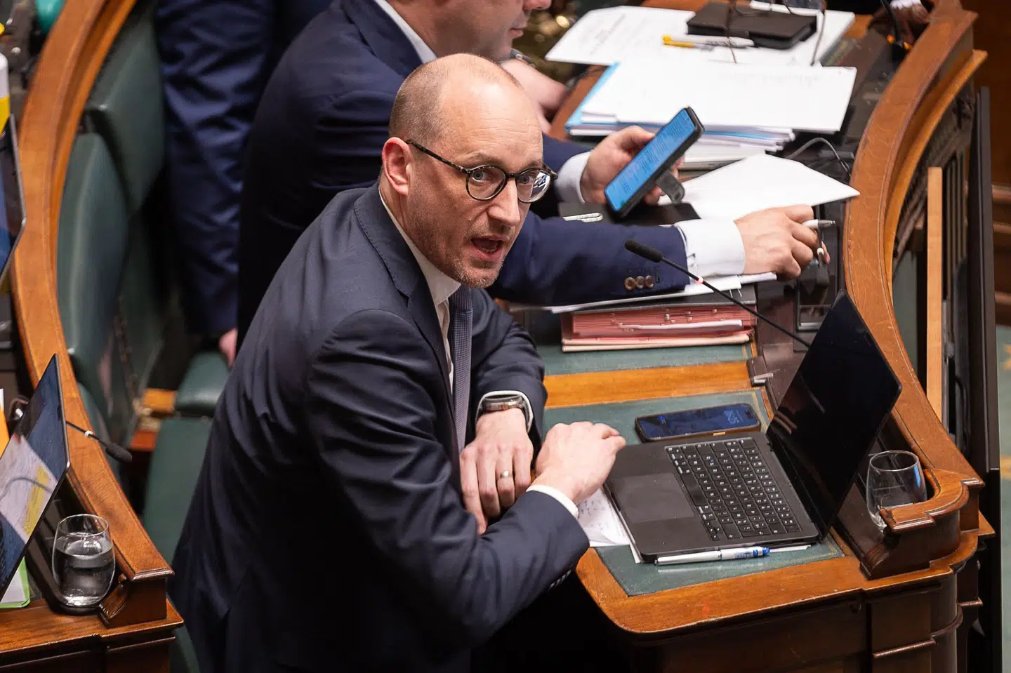 Belgiens finansminister og vicepremierminister, Vincent Van Peteghem, skal tirsdag eftermiddag fremlægge regeringens budgetplaner for 2025. Det sker samme dag, hvor en national strejke i Belgien finder sted i protest mod regeringens budgetforanstaltninger. (Arkivfoto).