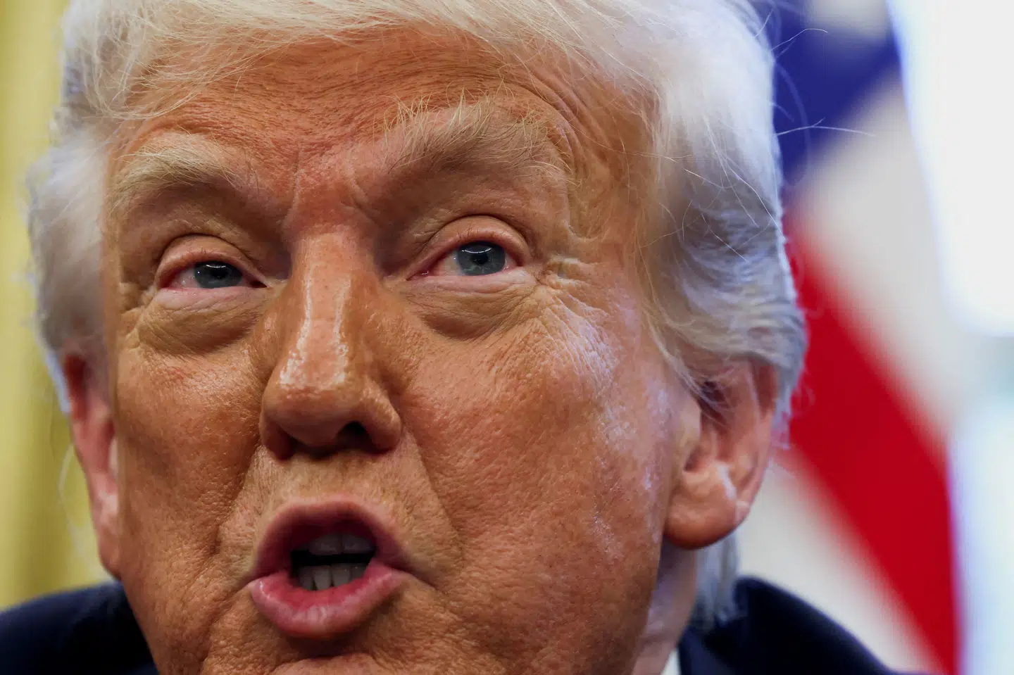 USA's økonomi er for første gang i tre år skrumpet, viser et estimat fra det amerikanske handelsministerium. Opgørelsen kommer på et tidspunkt, hvor Donald Trump har indledt en toldkrig. (Arkivfoto)