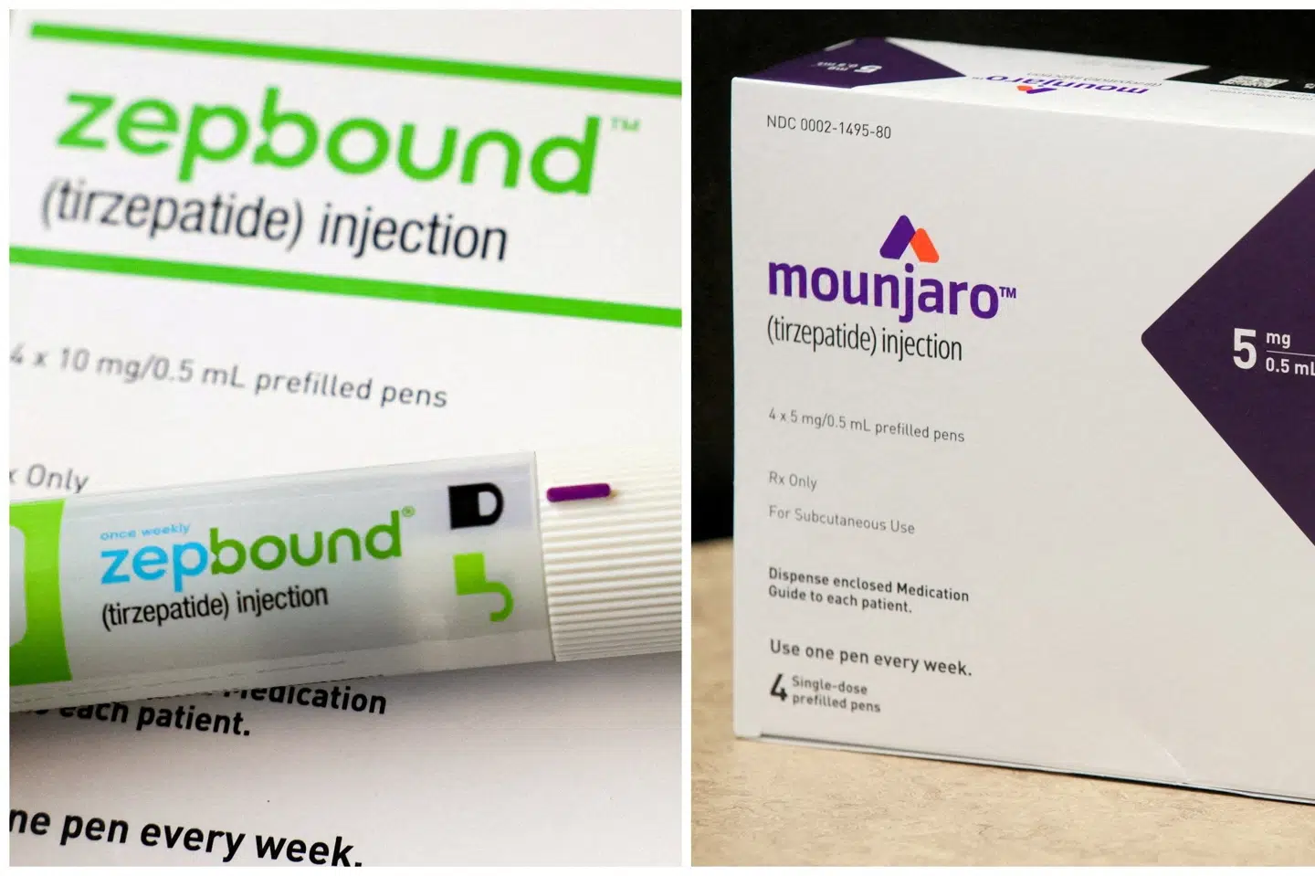 Zepbound og Mounjaro bygger begge på det virksomme stof tirzepatid, som er Eli Lillys modsvar til Novo Nordisks succesrige semaglutid-molekyle. (Arkivfoto).