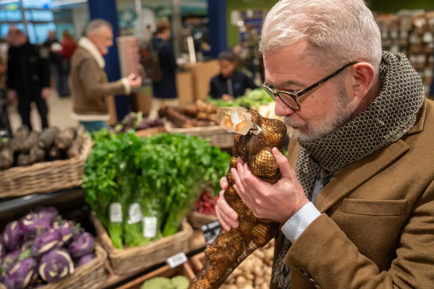 Søren Frank til åbningen af den første Alma-butik på Frederiksberg.