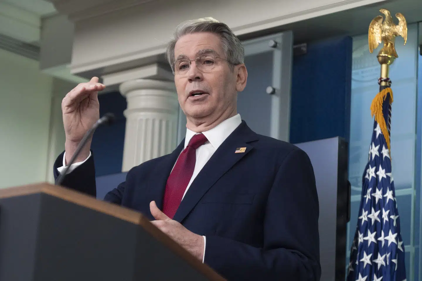 Den amerikanske finansminister, Scott Bessent, siger, at USA nu ønsker at deeskalere toldkrigen med Kina. (Arkivfoto).