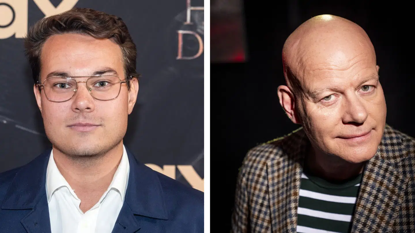 Christopher Kjær og Thomas Blachman har lagt stridsøkserne – mens den 28-årige rigmandssøn har sagt undskyld, har Blachman fjernet sit opslag på Facebook. Fotos: Ritzau Scanpix