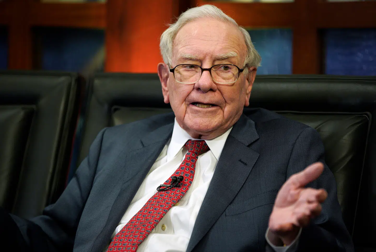 Her ses Warren Buffett, der står i spidsen for Berkshire Hathaway.