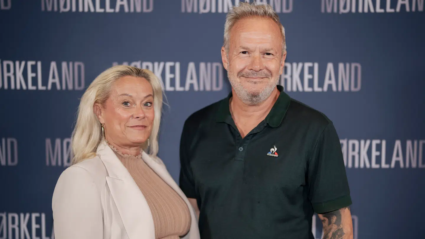 Dan og Charlotte Rachlin fotograferet til filmpremieren på filmen Mørkeland i august 2024. (Arkivfoto)