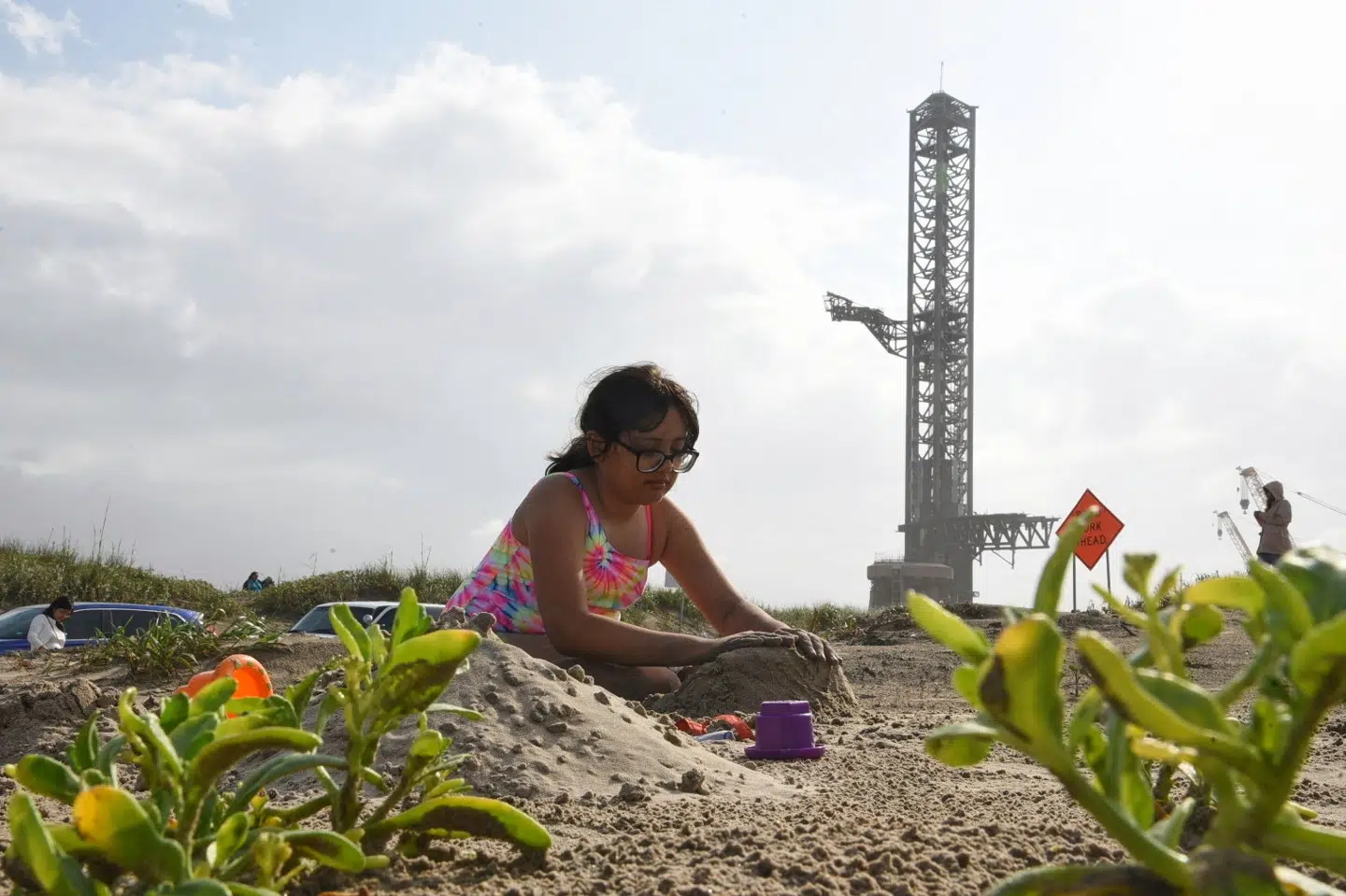 Billede fra lørdag i området Boca Chica, hvor indbyggere har afgivet deres stemmer i spørgsmål om, hvorvidt Starbase officielt skal blive en by.