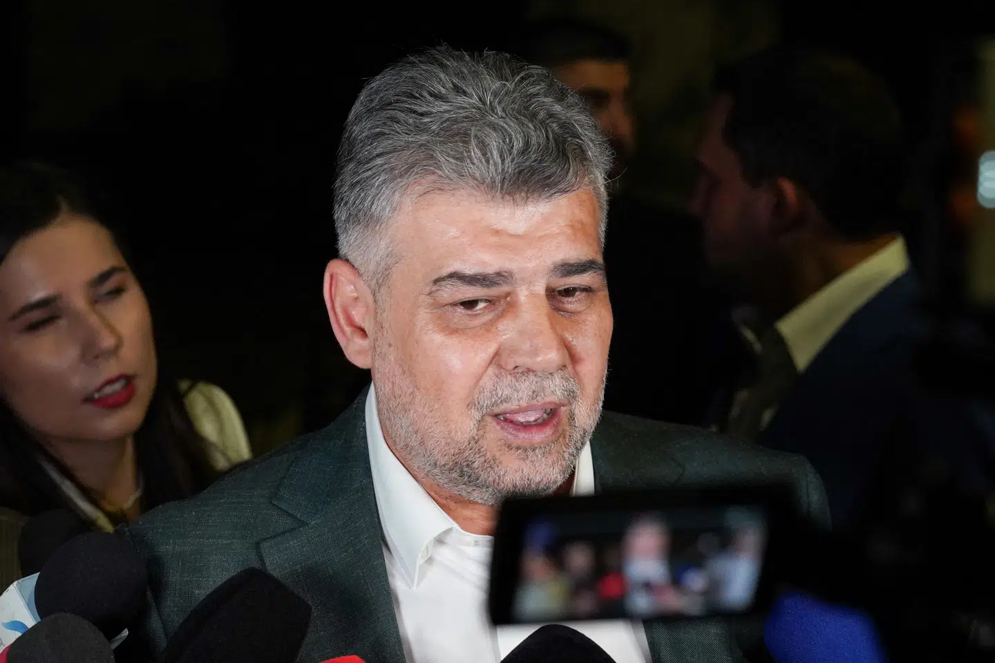 Marcel Ciolacu, som står i spidsen for de rumænske socialdemokrater, forlader mandag posten som premierminister. (Arkivfoto).