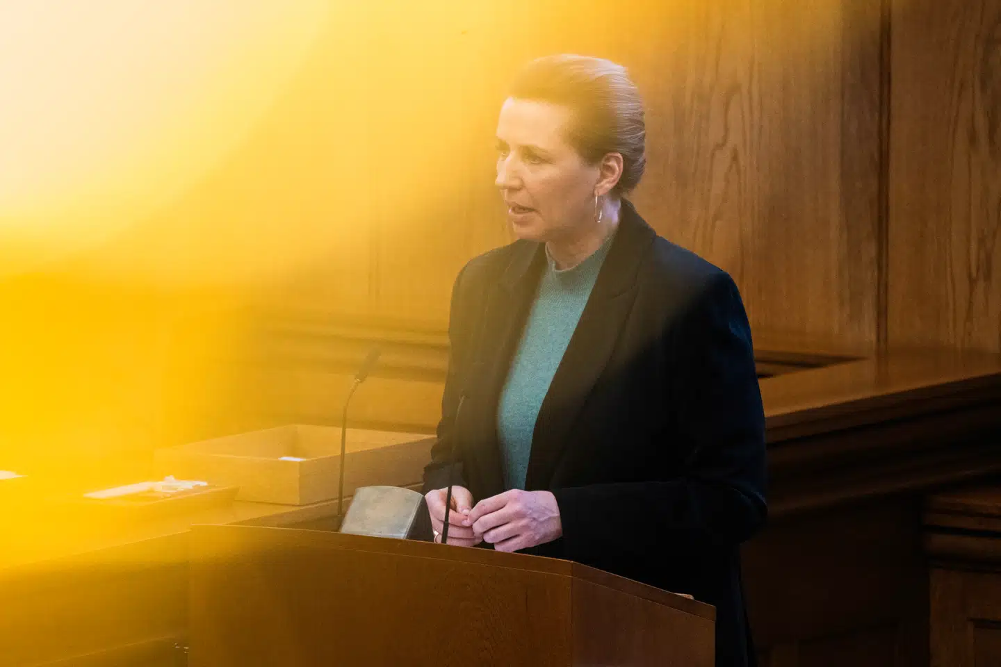 Statsminister Mette Frederiksen holder spørgetime i Folketinget.