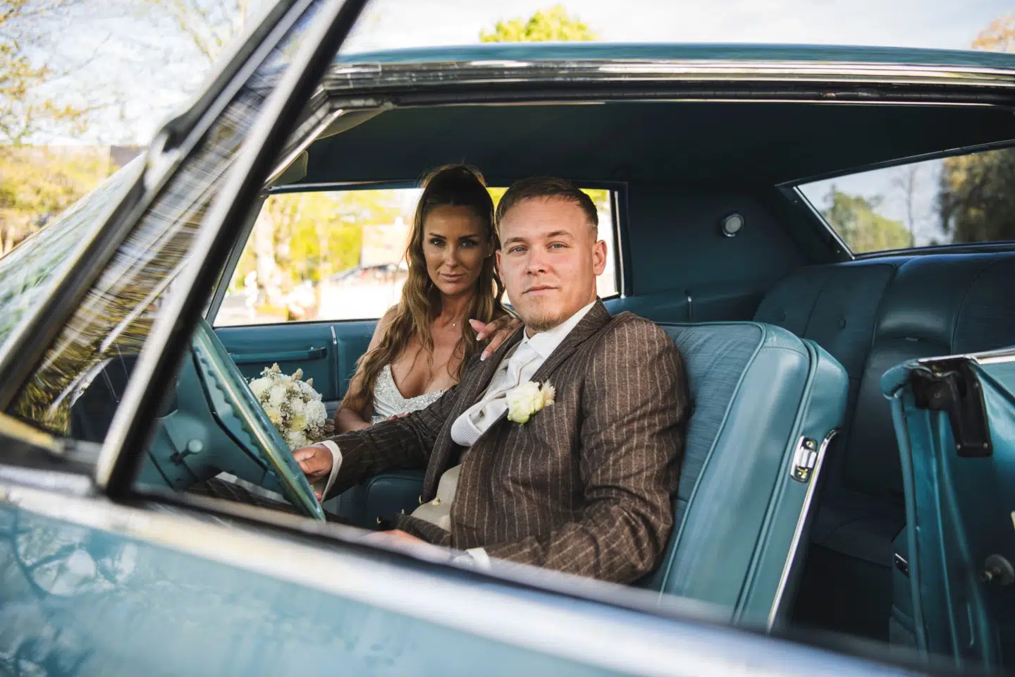 Den 30-årige Ude Af Kontrol-rapperen Joachim 'Englando' Rouse er fredag blevet gift med sin mangeårige kæreste, skønhedssalonejeren Jasmin Hersted. Foto: Privat / @fotografmathiasgade_