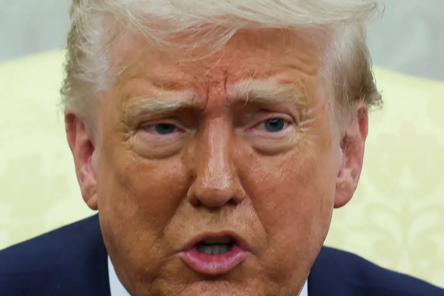 Houthibevægelsen har "kapituleret", siger Trump under pressemøde i Det Hvide Hus.