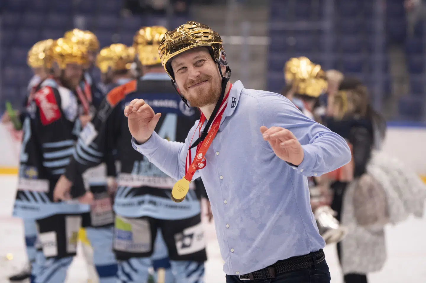 Anders Førster førte Sønderjyske til mesterskabet i 2024. (Arkivfoto).