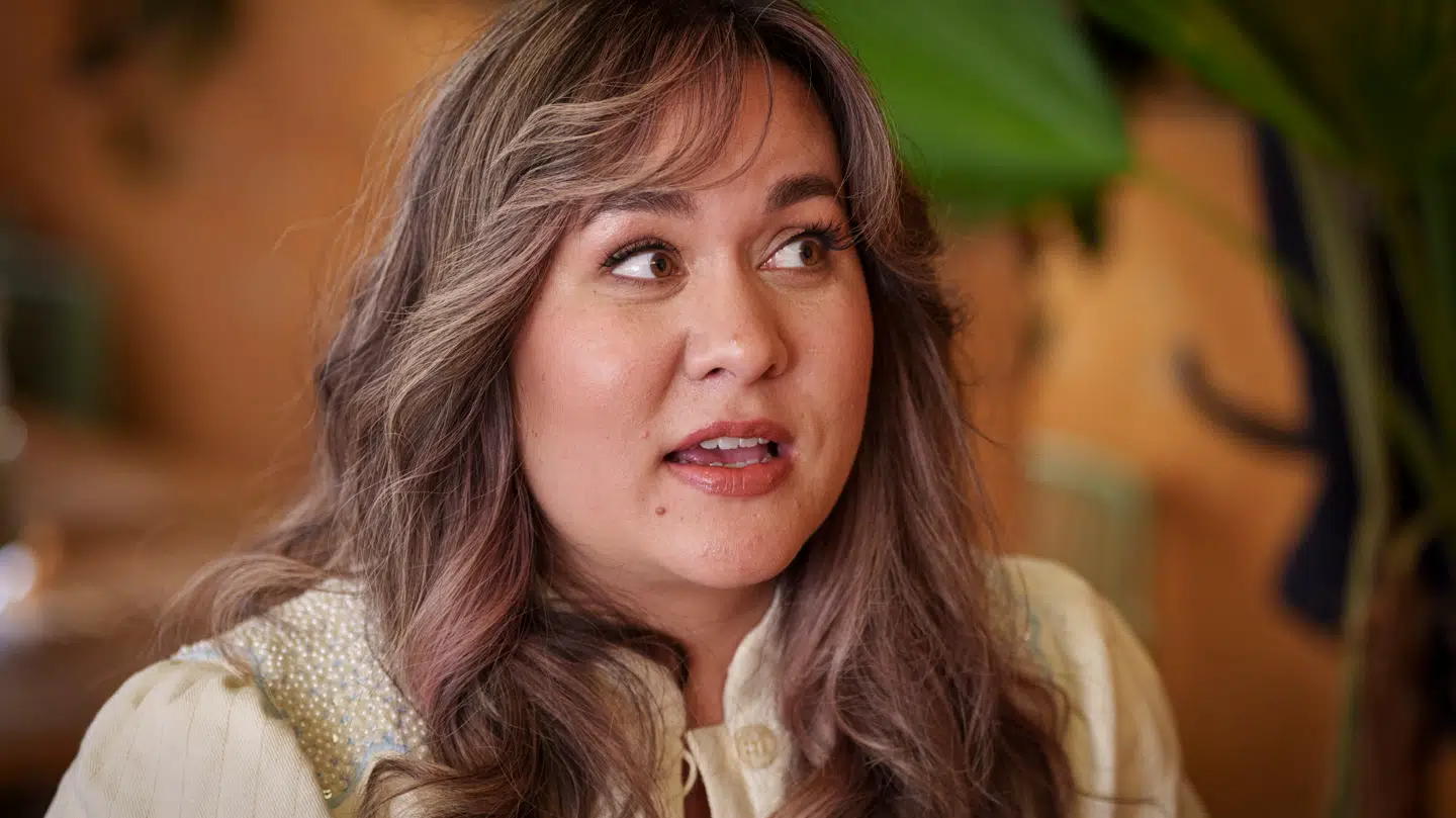 Natasha Brock under Prime Video pressedag på 'Roasted: Verdens Sjoveste Ferie'.