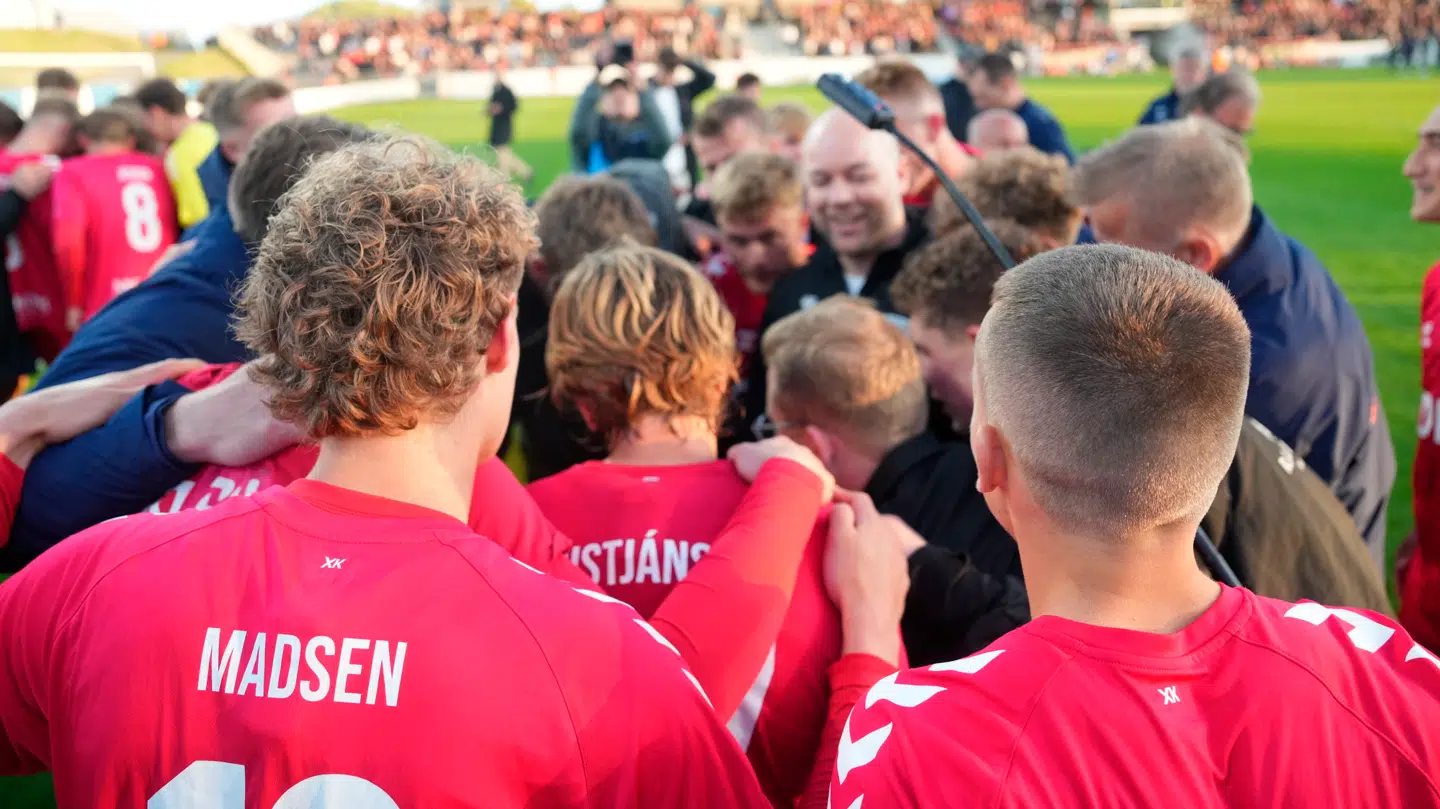Fredericia-spillerne fulgte med i OB-AC Horsens kort efter slutfløjt.