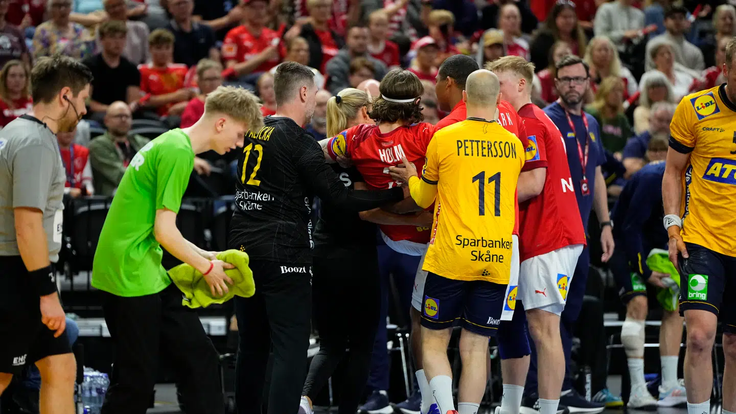 Håndboldkampen i EHF Euro Cup mellem Danmark og Sverige i Royal Arena i Ørested søndag den 11. maj 2025.