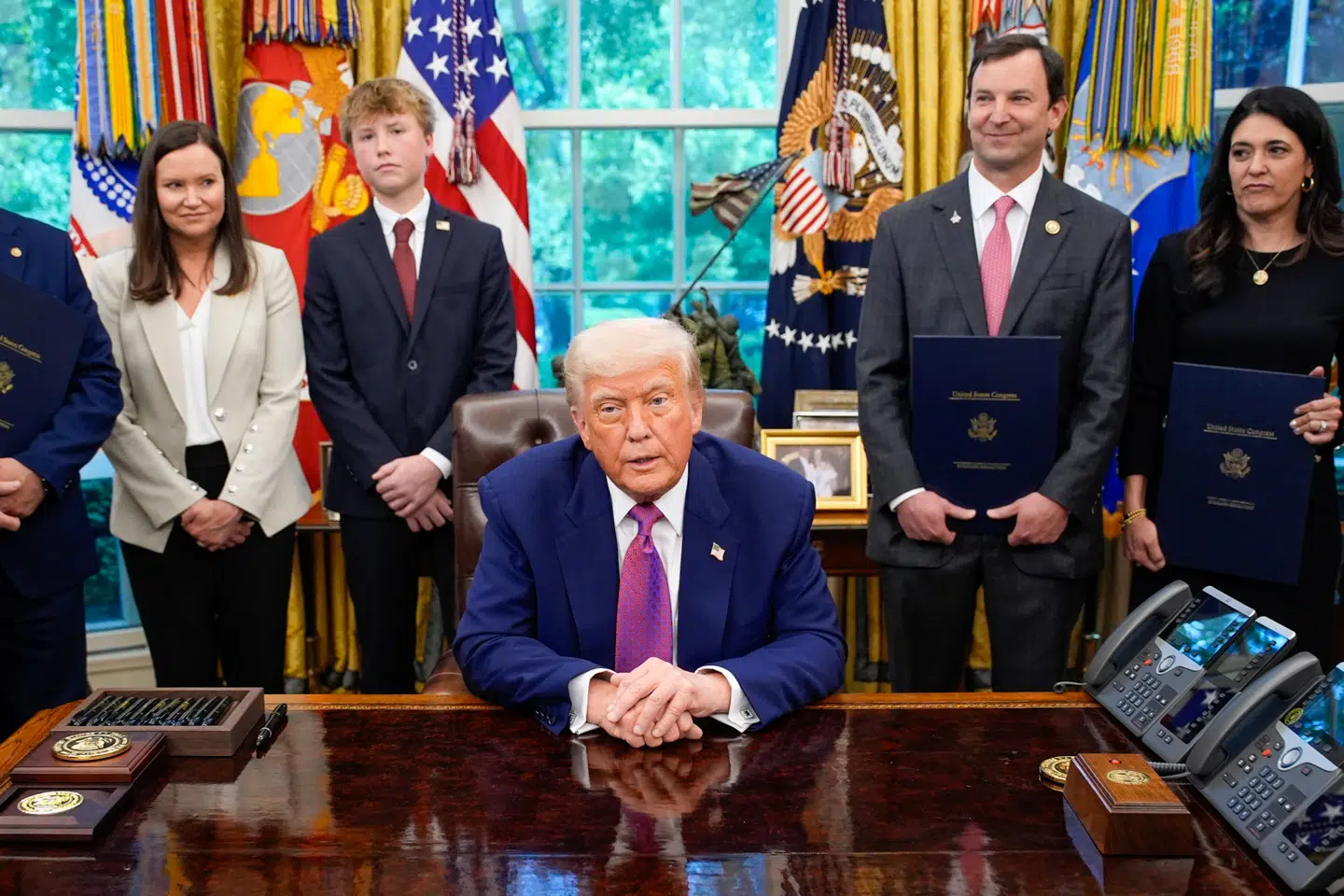 Donald Trump blev indsat som præsident den 20. januar. Det er hans anden præsidentperiode. Den første løb fra 2017 til 2021.