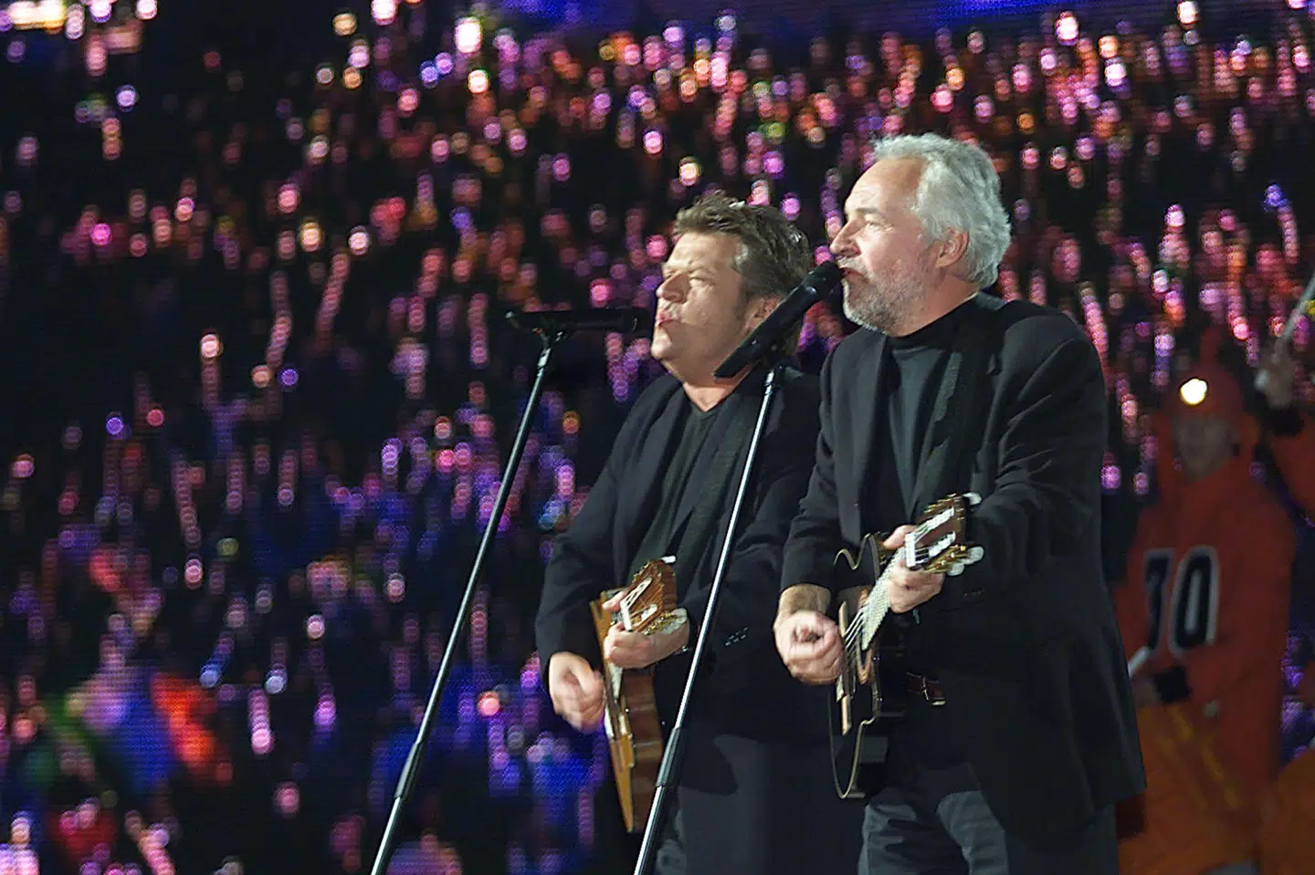 Jørgen Olsen var lige fyldt 50 år, da han og broren Niels "Noller" Olsen vandt det internationale melodigrandprix i 2000 i Sverige. (Arkivfoto).