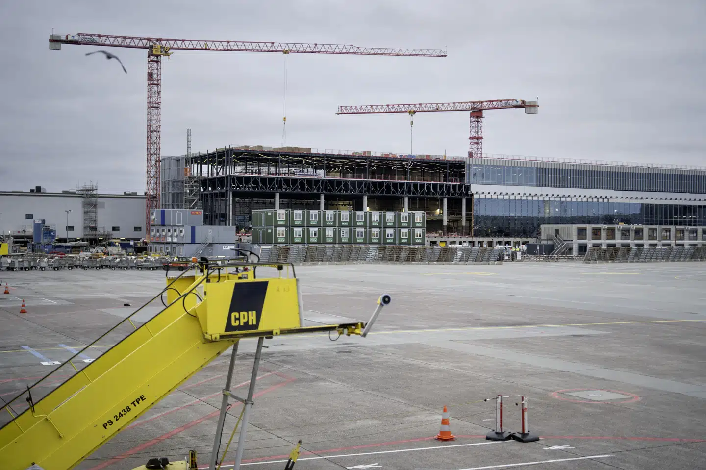 Selv om passagertrafikken har befundet sig på vågeblus, har der alligevel været pænt med aktivitet i Københavns Lufthavn i form af udvidelser og forbedringer af de eksisterende terminaler. (Arkivfoto).