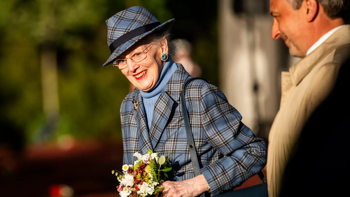 Dronning Margrethe ved en mindehøjtidelighed i Mindelunden 4. maj 2025.
