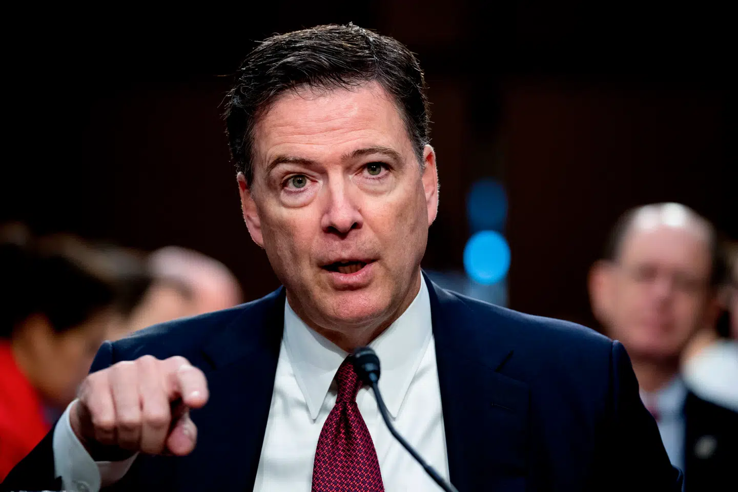 Her ses den tidligere FBI-direktør James Comey i 2017.