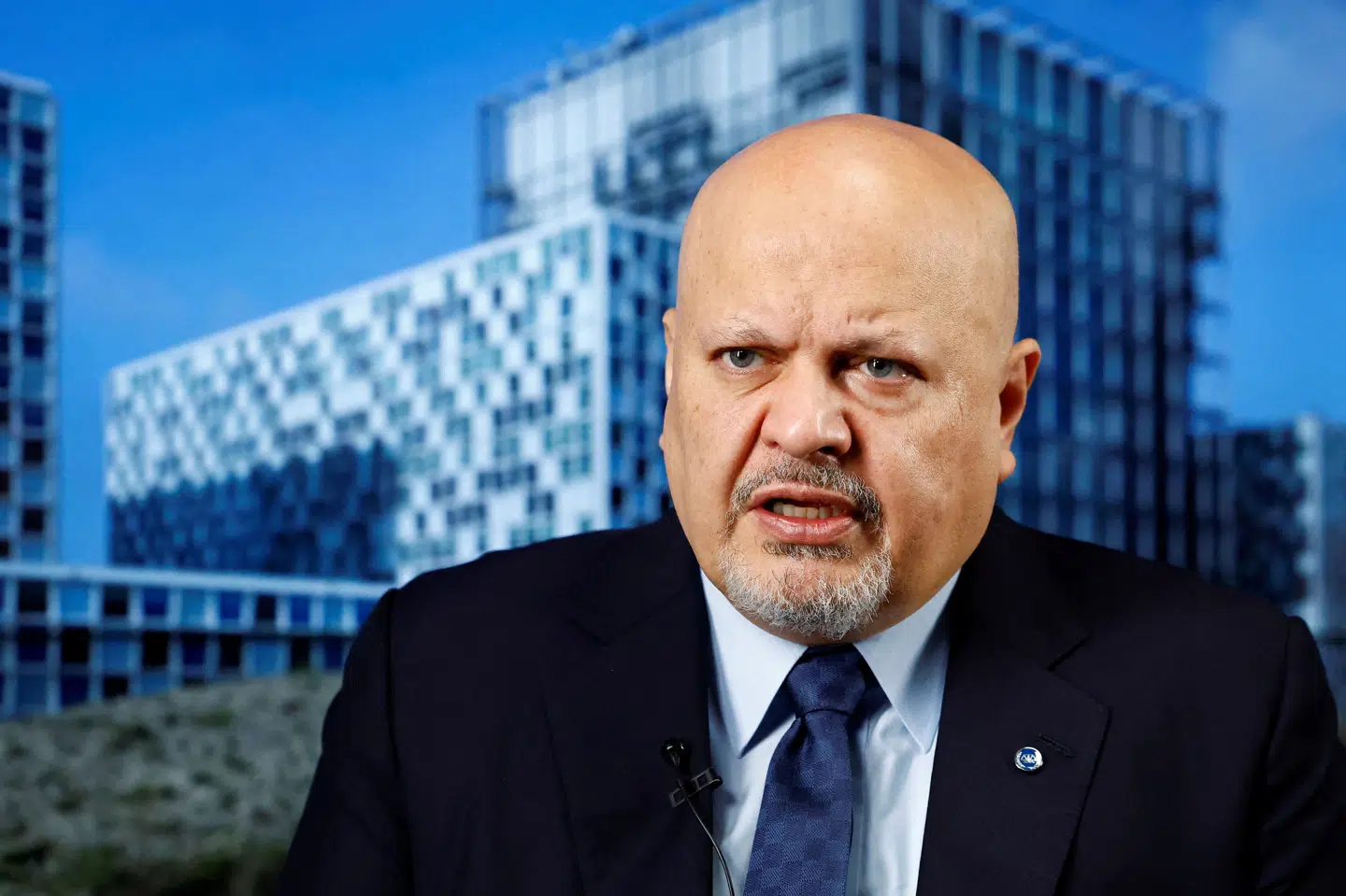 ICC's chefanklager, Karim Khan, afviser de anklager, der er rettet mod ham. Khan er manden bag krigsforbryderanklager mod Putin og Netanyahu. (Arkivfoto)