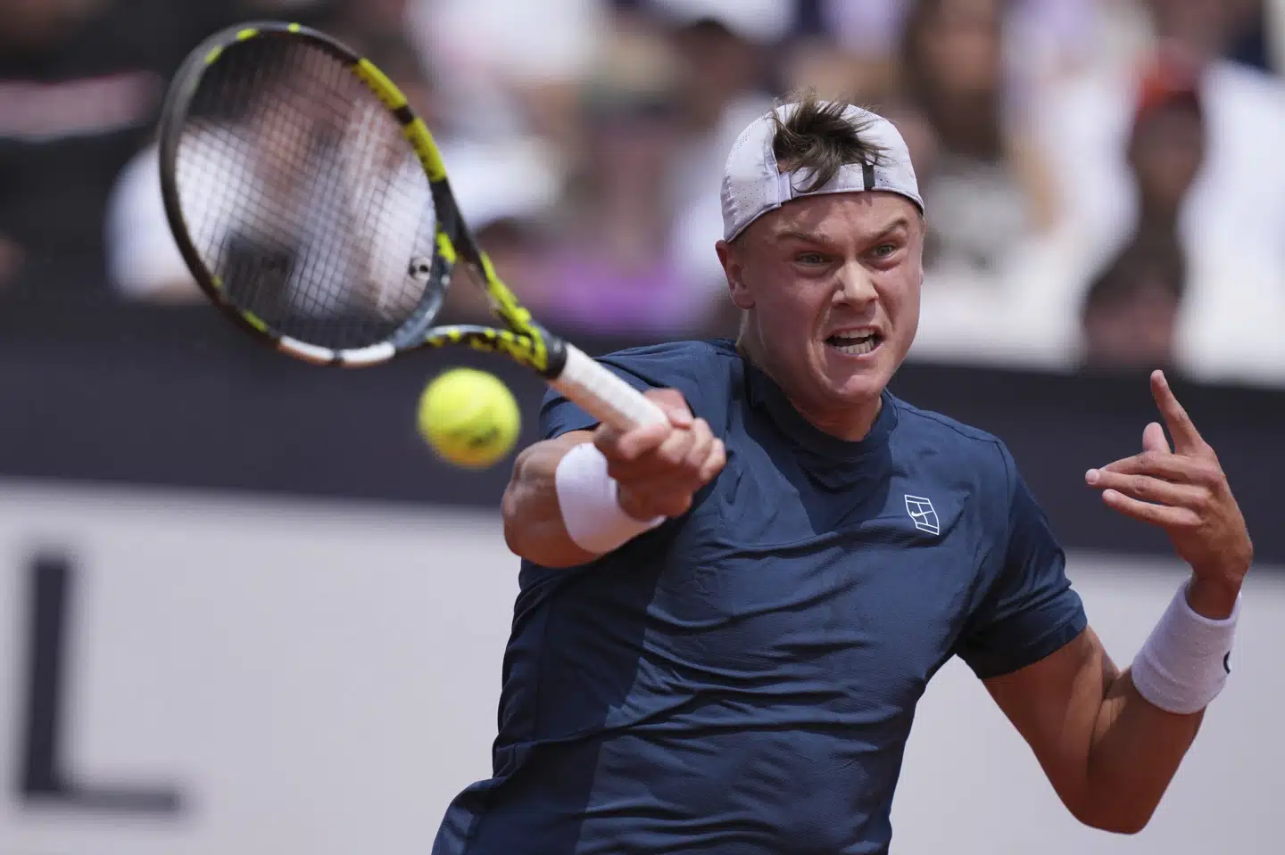 Den danske tennisspiller Holger Rune melder fra til turnering i weekenden for at blive klar til grand slam-turneringen i Paris, der er lige om hjørnet. (Arkivfoto).