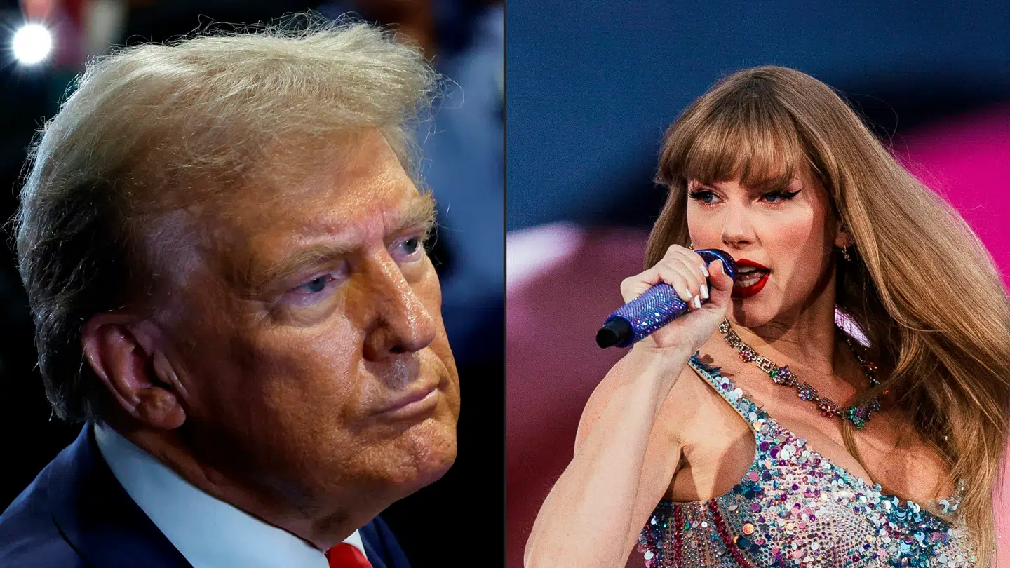 Donald Trump og Taylor Swift.
