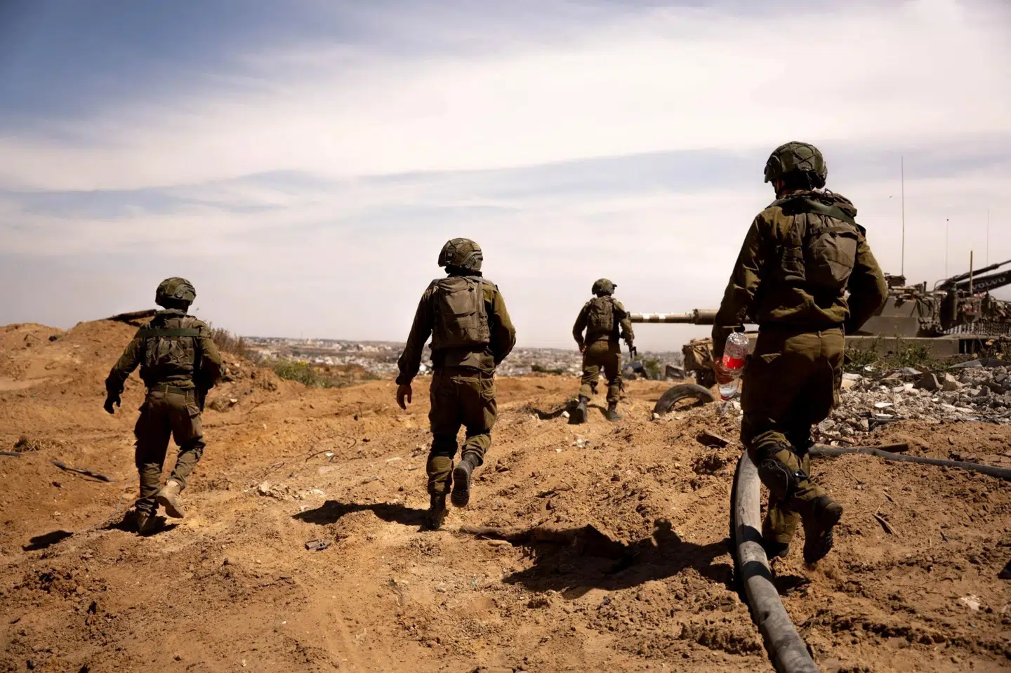 Et billede, som den israelske hær har offentliggjort lørdag den 17. maj, viser militære operationer i det nordlige Gaza.