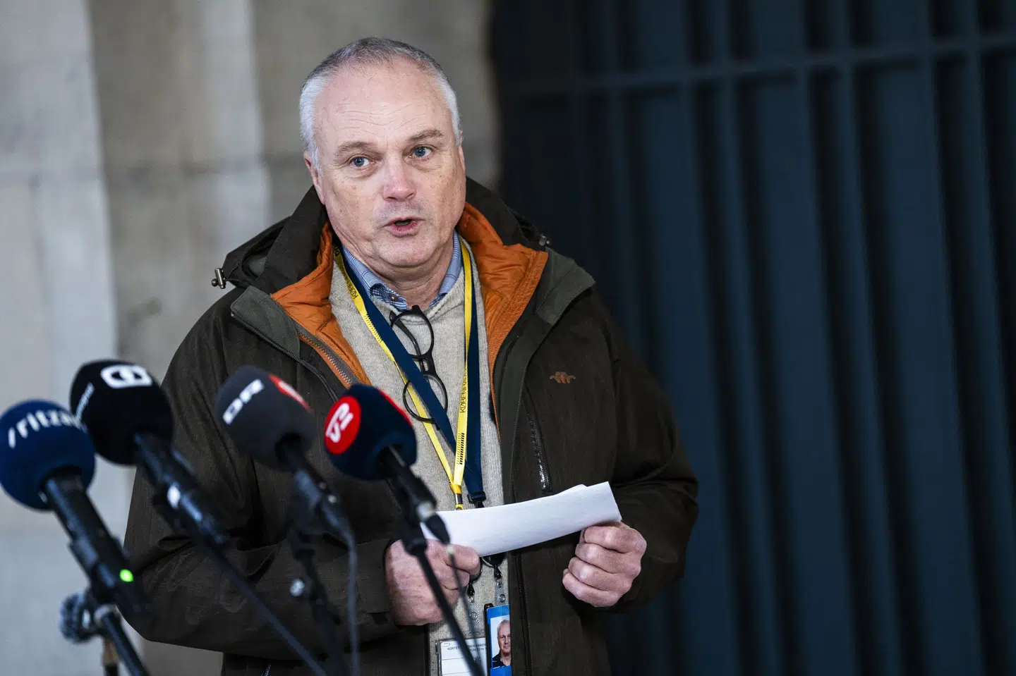 Chefpolitiinspektør og operativ chef i PET, Flemming Drejer fortalte i december 2023 om en større anholdelsesaktion på grund af en mistanke om forberedelse af et terrorangreb. (Arkivfoto).