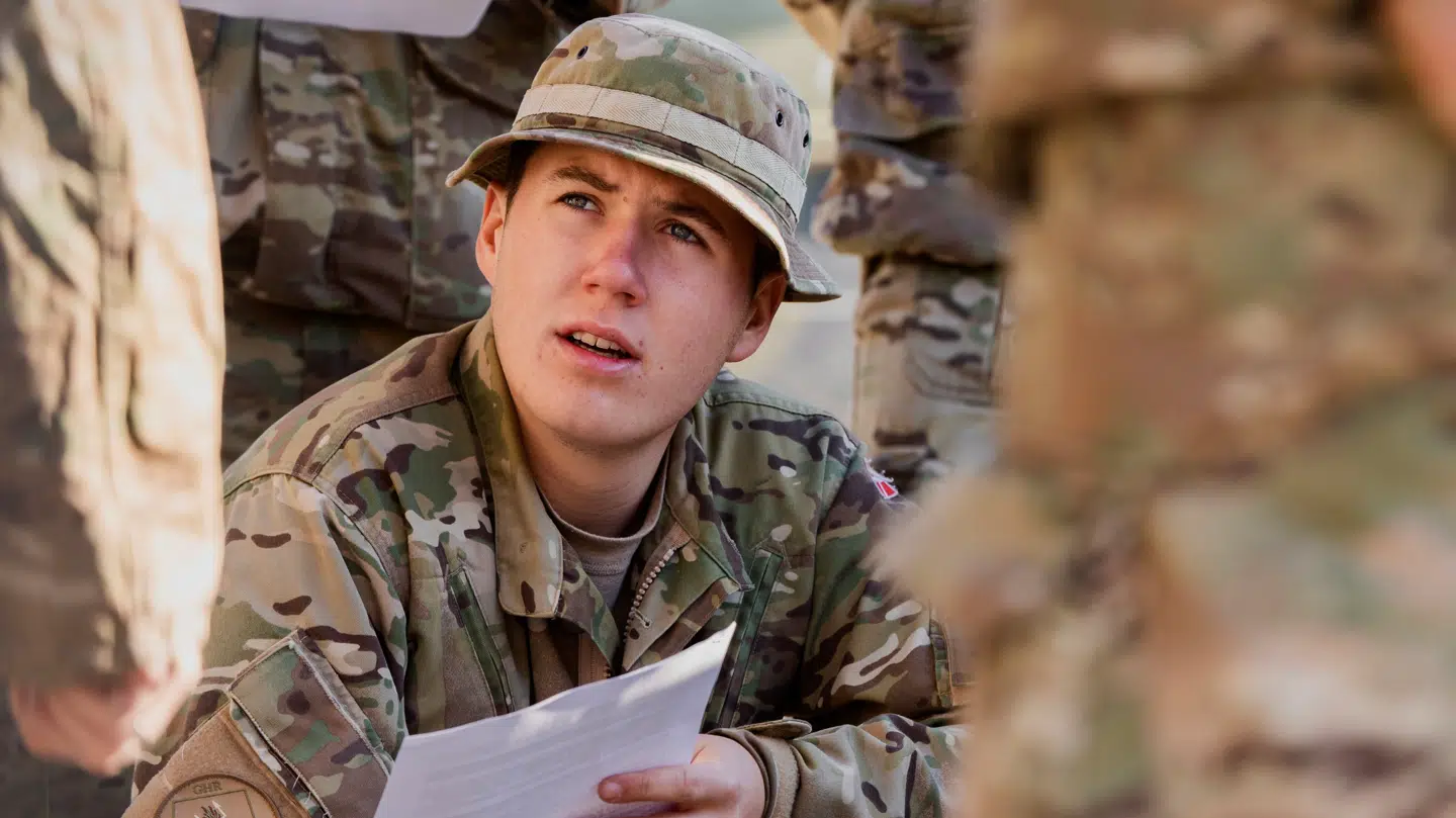 Fra februar til slutningen af maj har kronprins Christian aftjent sin værnepligt i Gardehusarregimentet, hvor han for nylig gennemførte den berygtede Rex-tur som næstkommanderende. Foto: Kongehuset