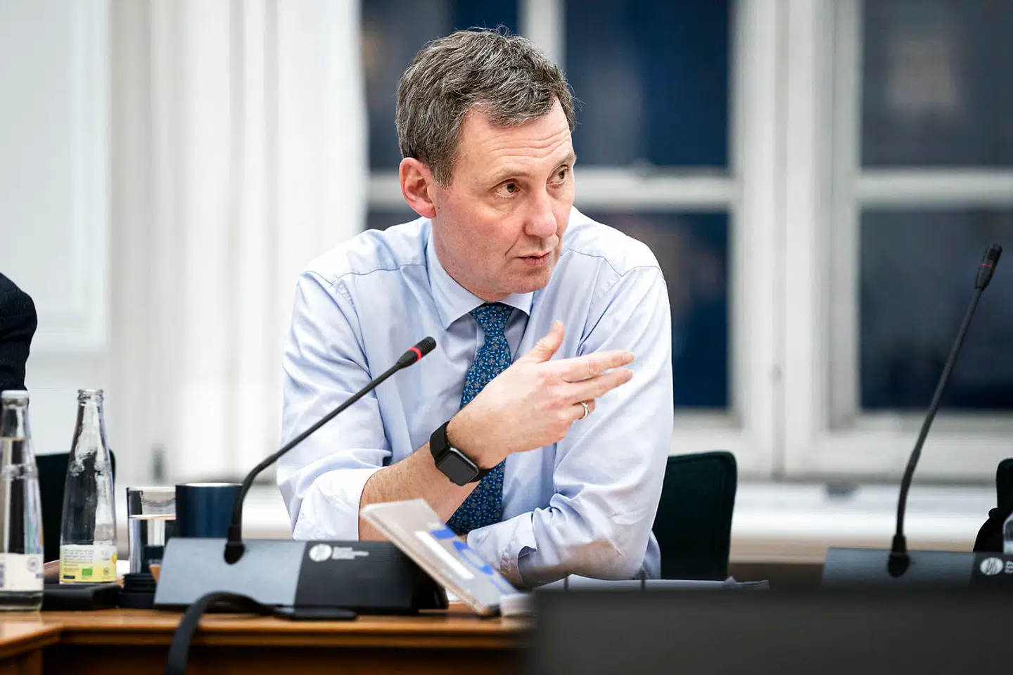 Udlændinge- og integrationsminister Mattias Tesfaye (S) og justitsminister Nick Hækkerup (S) er i samråd om den seneste udvikling i sagerne om Tyrkiets tilbagesendelse af IS-krigere til Danmark, tirsdag den 26. november 2019. (Foto: Ida Guldbæk Arentsen/Ritzau Scanpix)