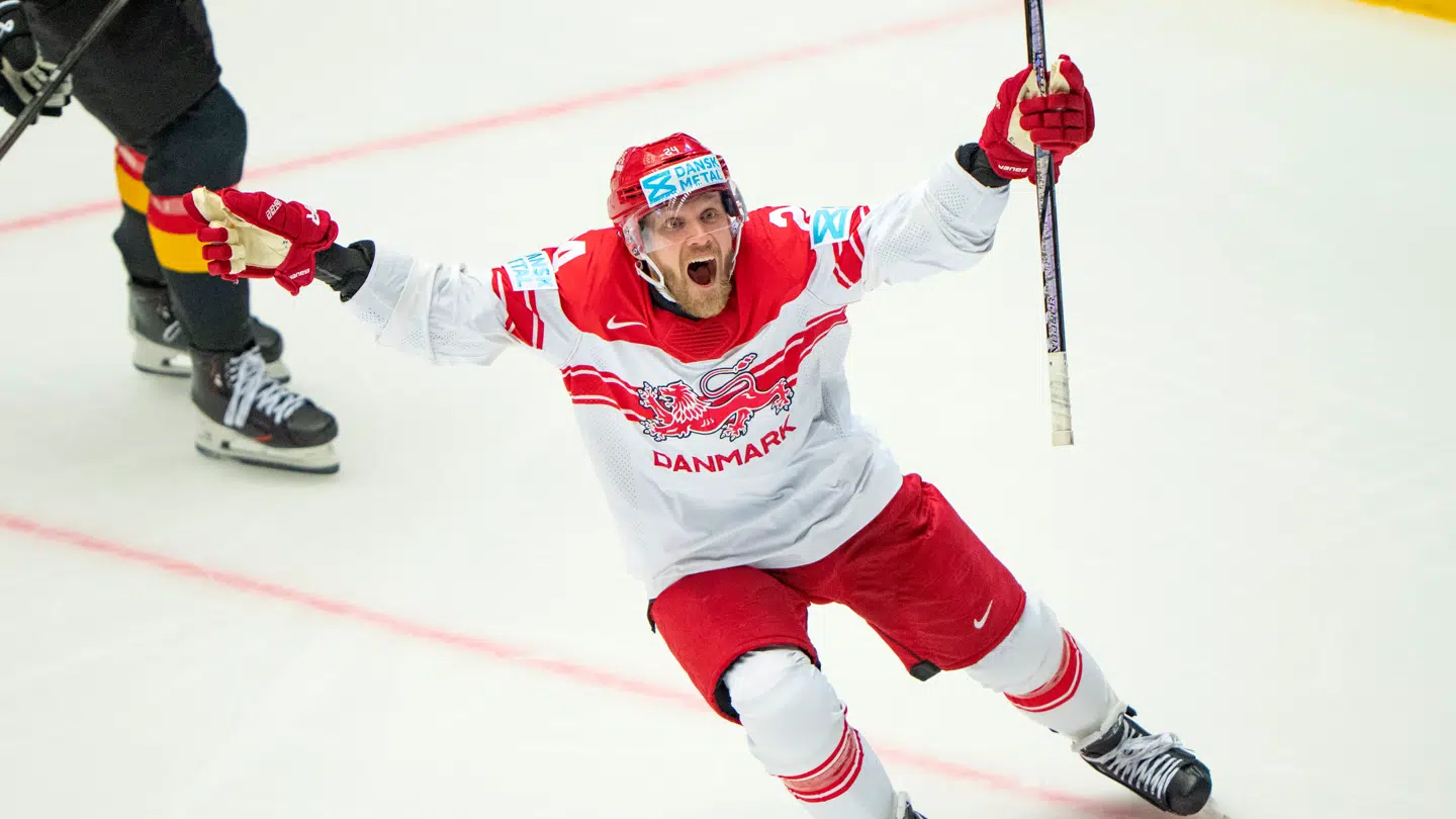 Nikolaj Ehlers hastede fra USA for at hjælpe Danmarks landshold under VM.