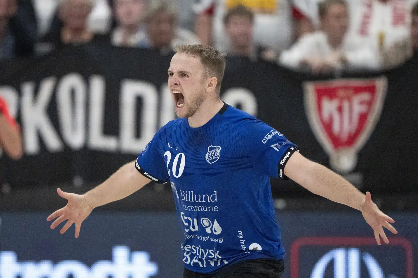 Grindsted-spillerne kan fortsat drømme om et liv på dansk håndbold første klasse i den kommende sæson. (Arkivfoto).