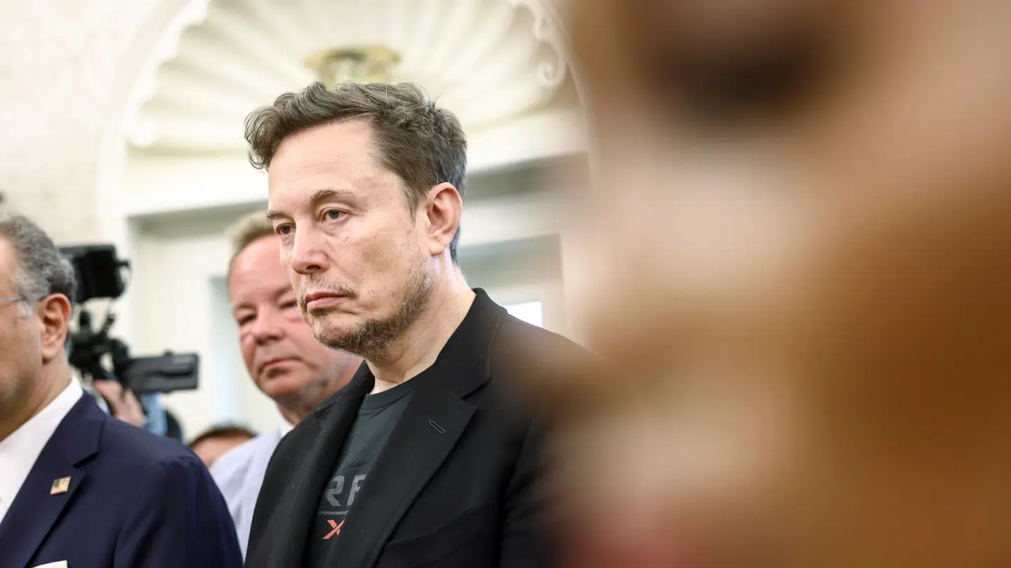 Trump udpegede Musk blandt tilhørerne under mødet med den sydafrikanske præsident onsdag.