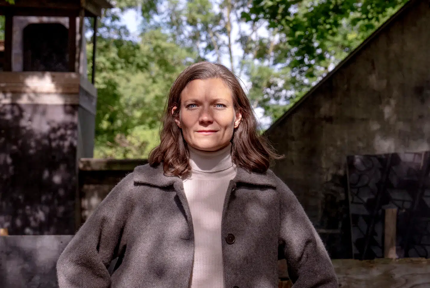 Lotte Rod fotograferet på byggelegepladsen i Rødovre.