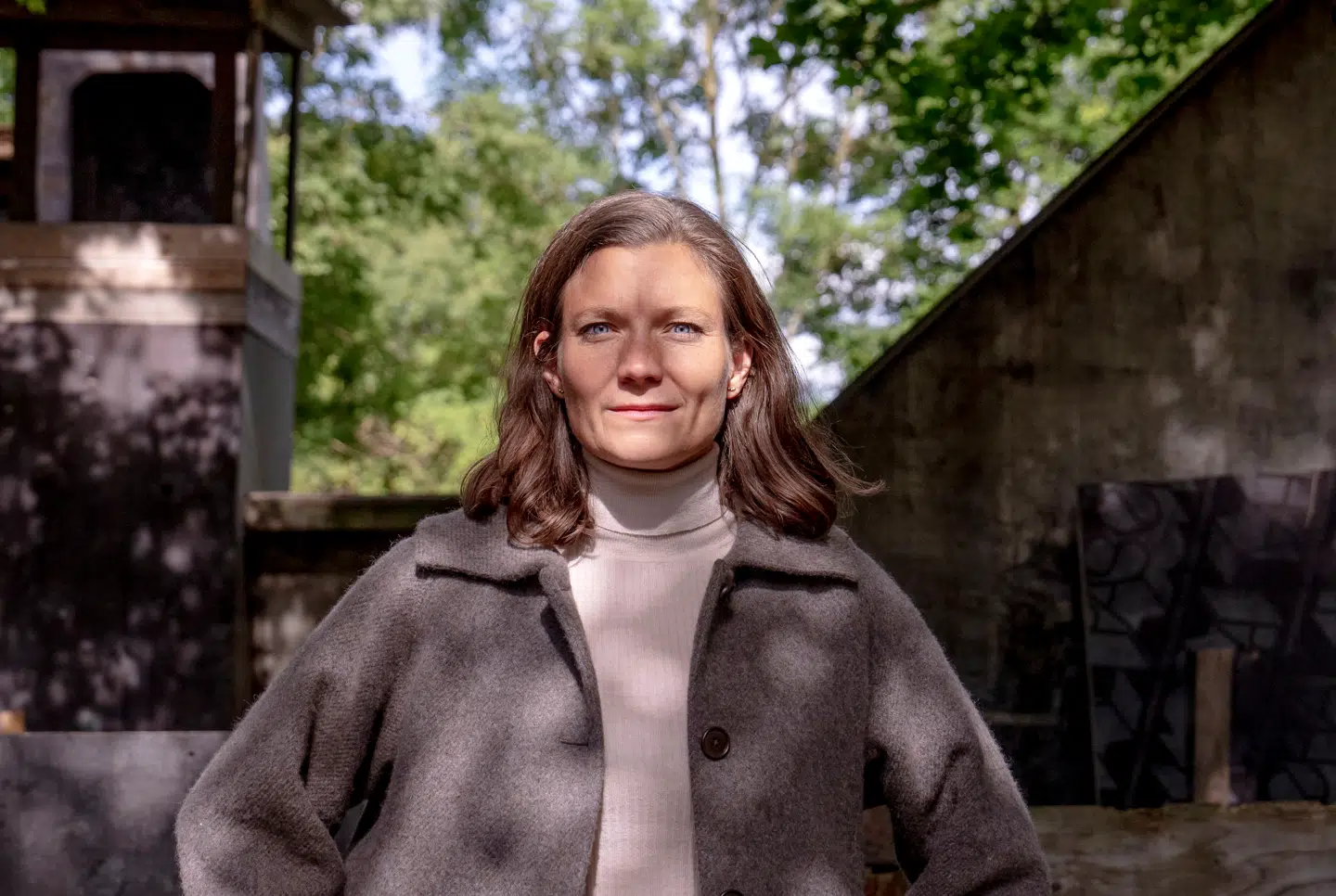 Lotte Rod fotograferet på byggelegepladsen i Rødovre.
