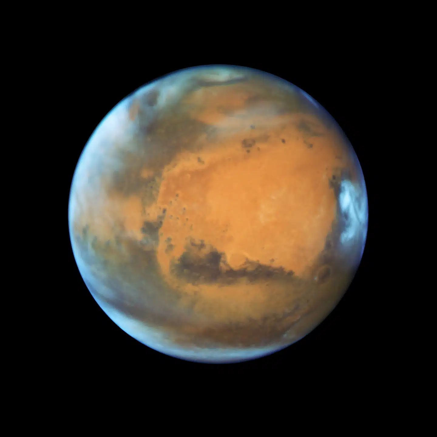 De mørke striber på satellitbilleder af Mars, er alligevel ikke spor af flydende vand. Arkivfoto: Nasa Nasa/Reuters/Ritzau Scanpix